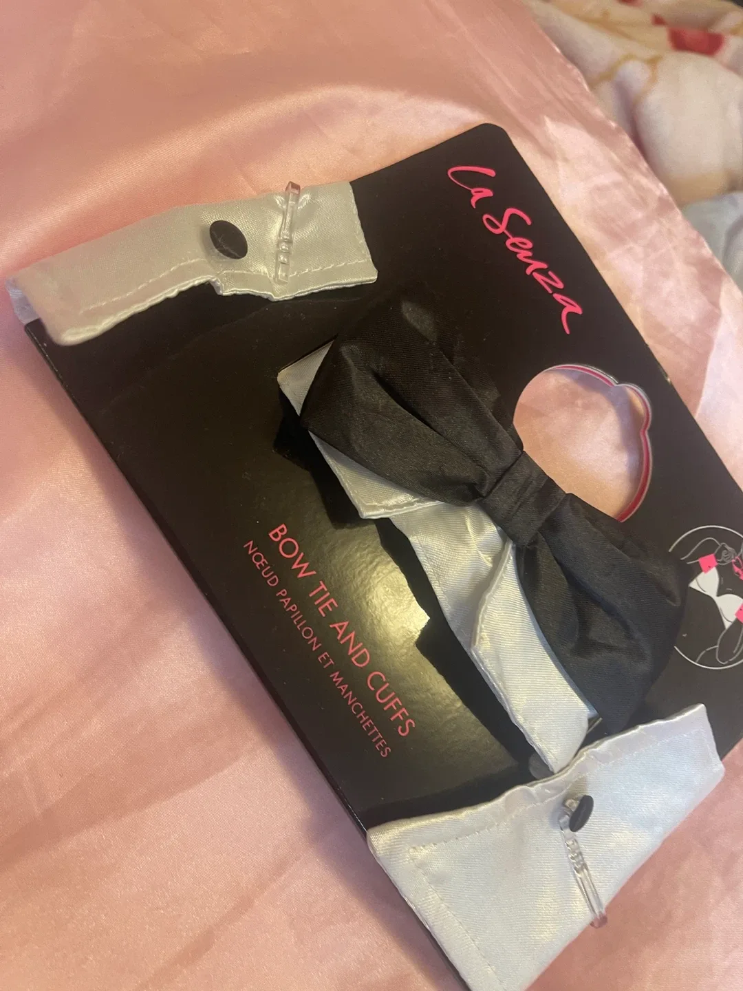 La Senza Bow Tie and Cuffs Set