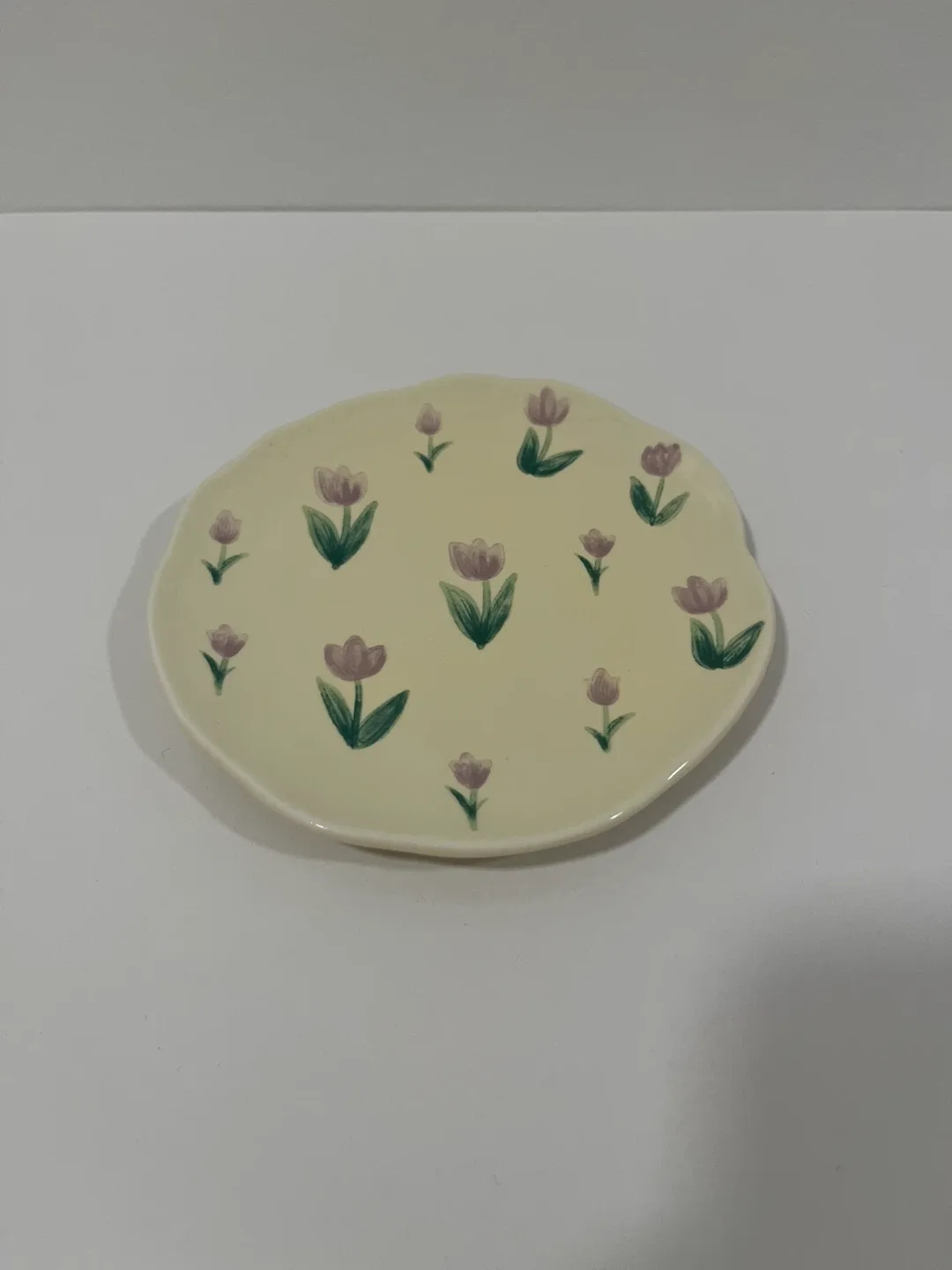 Tulip Saucer: Handmade and Hand-painted image indicator(2)