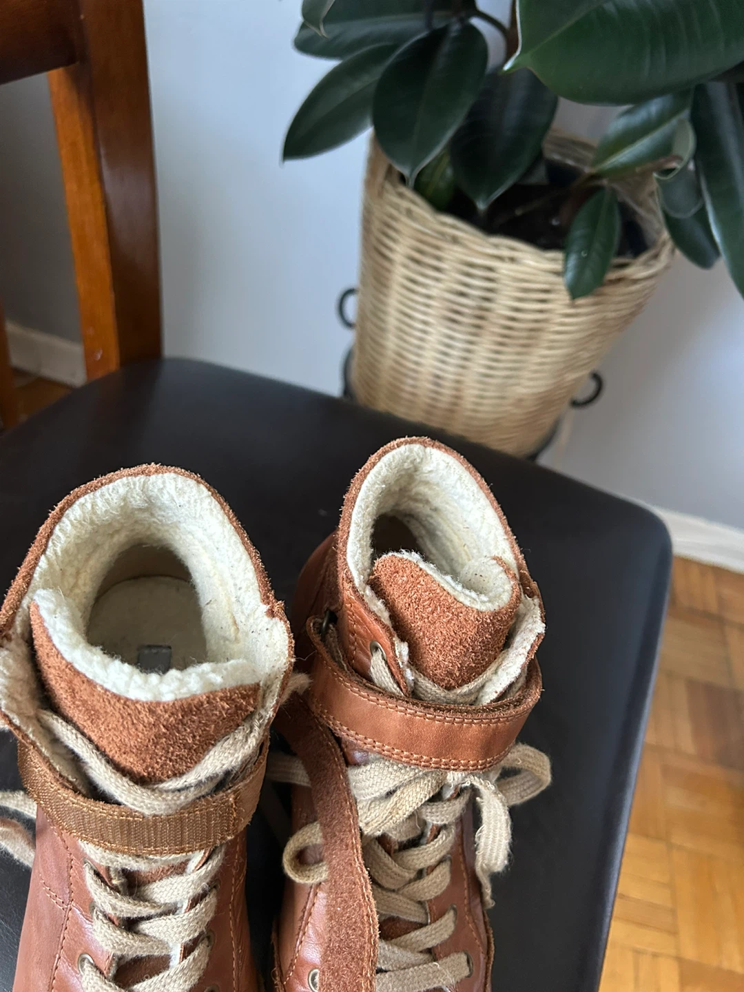 Brown Wedge Heel Sneakers size 7 - photo 5