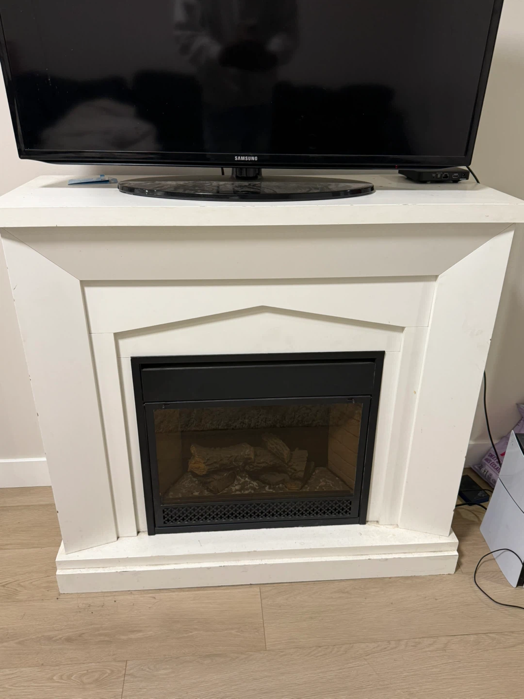 White Fireplace