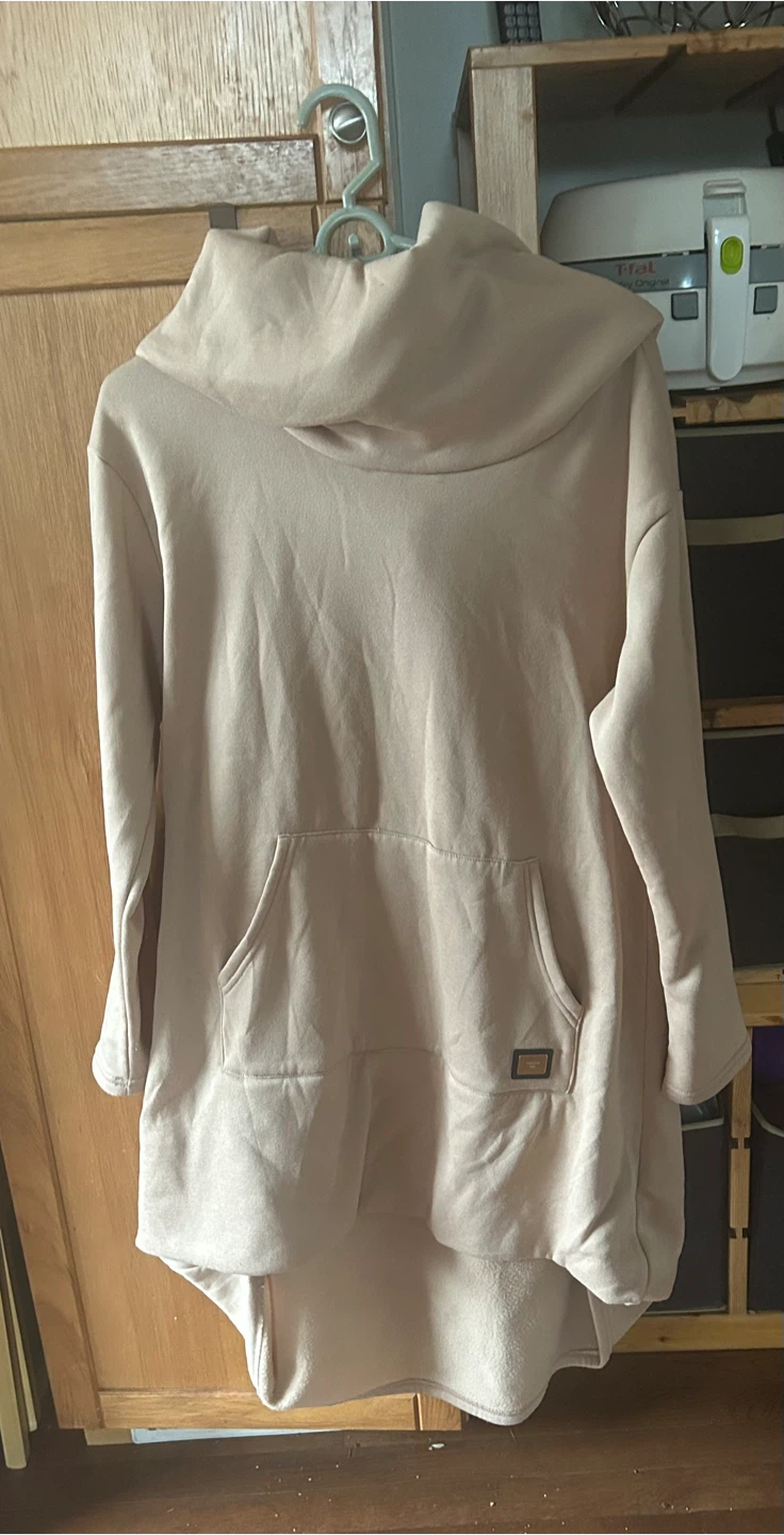 Beige Hoodie Dress