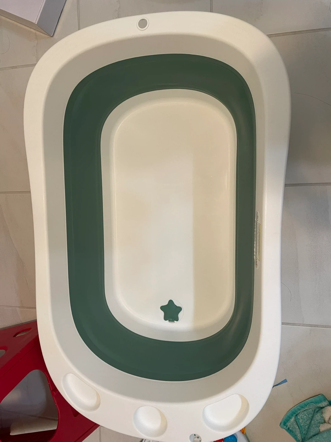 Collapsible Baby Bathtub with Bath Support