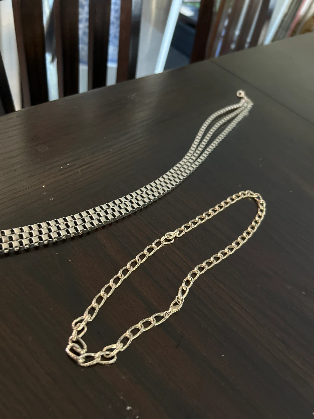 Two Metal Chain Necklaces - photo 2