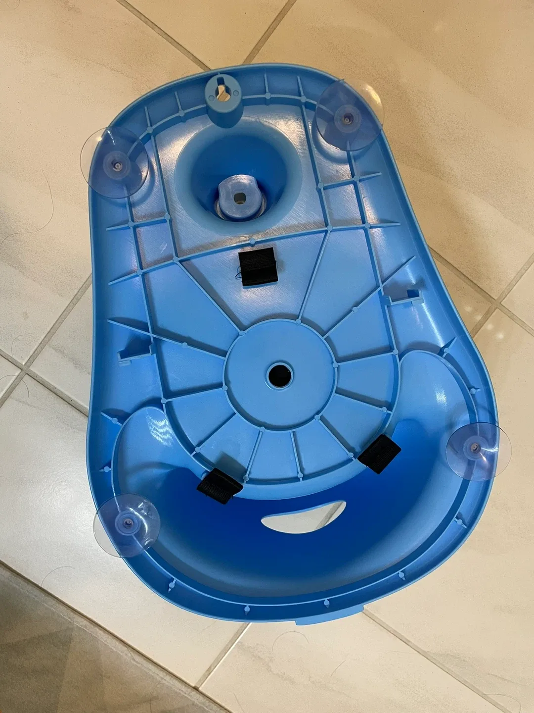 Blue Baby Bath Seat with Backrest image indicator(2)