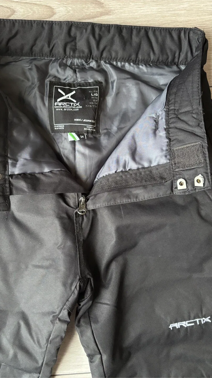 Arctix Kids Black Snow Pants image indicator(2)