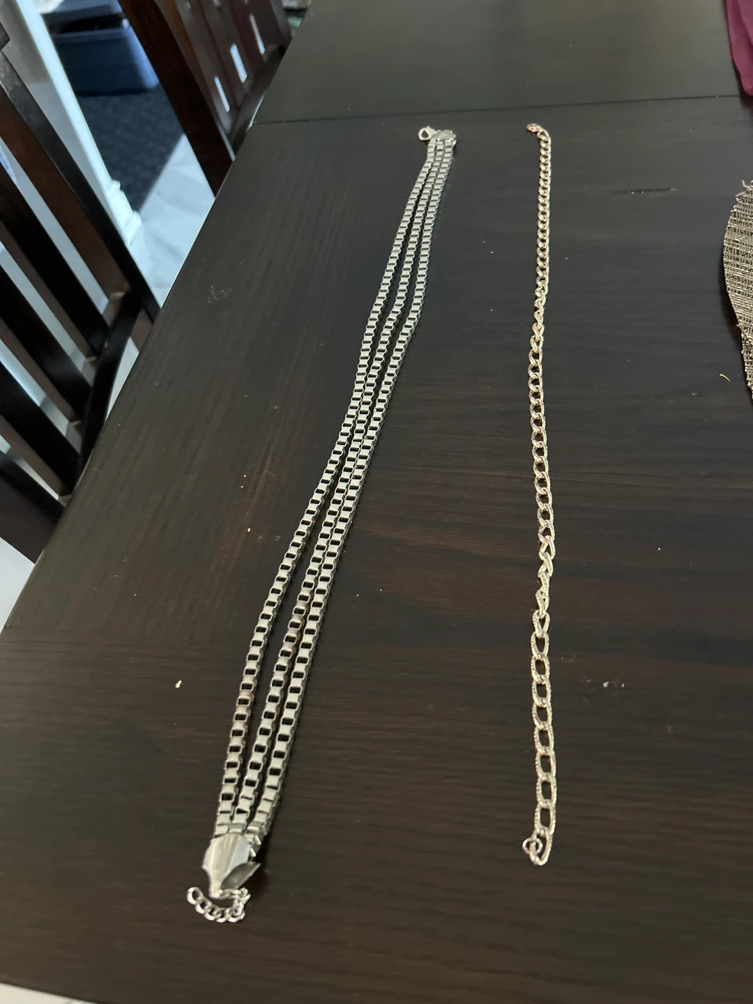 Two Metal Chain Necklaces - photo 3