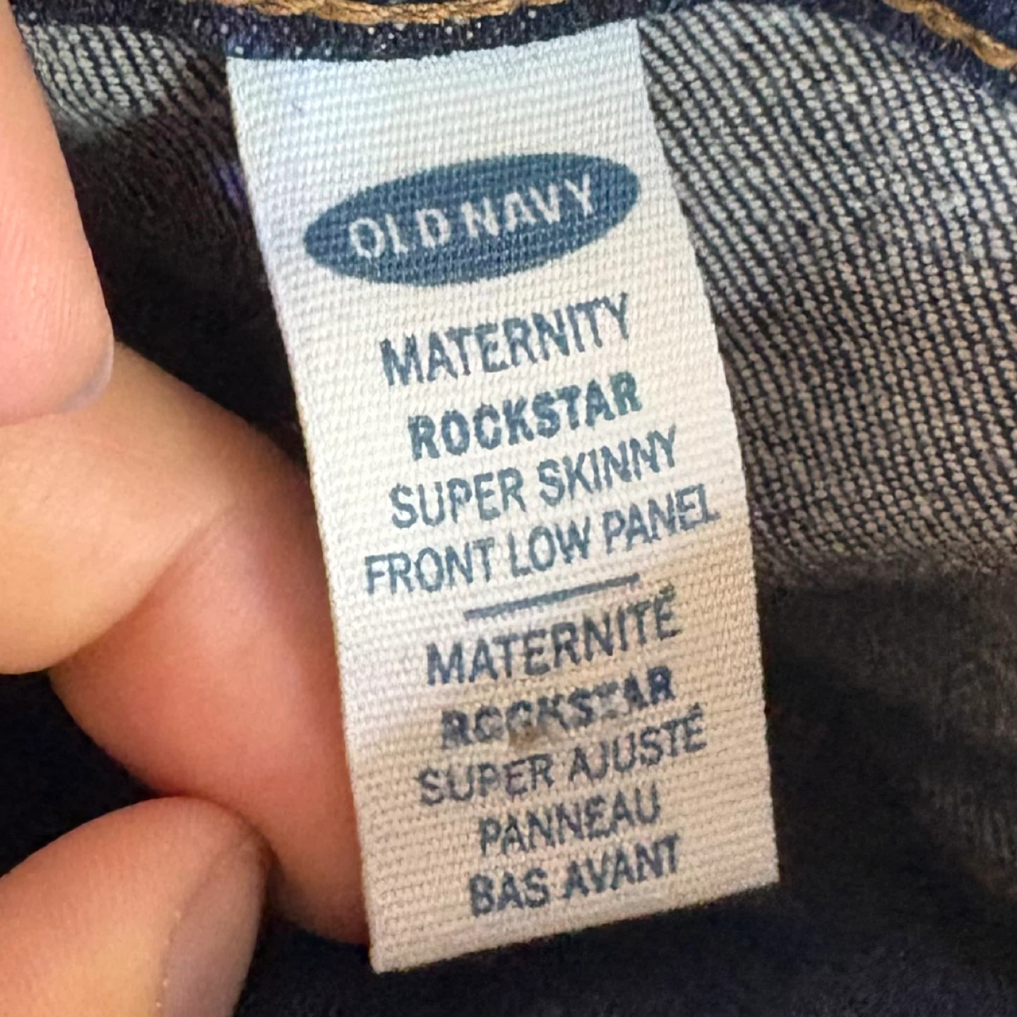 Old Navy Maternity Rockstar Super Skinny Low Front Jeans Sz 6 - photo 3