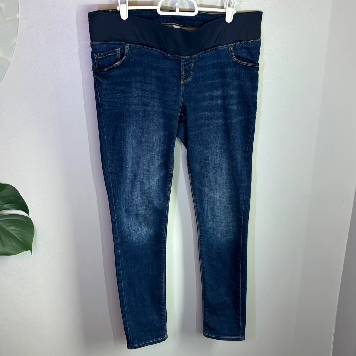 Old Navy Maternity Rockstar Super Skinny Low Front Jeans Sz 6