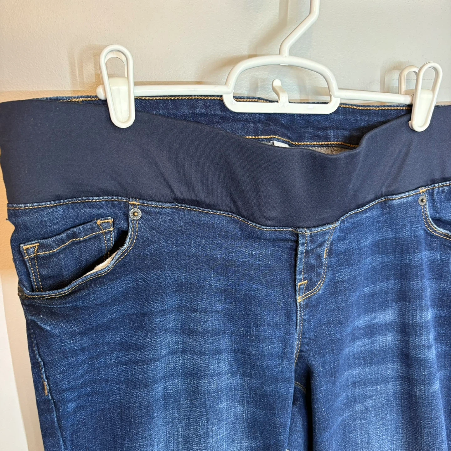 Old Navy Maternity Rockstar Super Skinny Low Front Jeans Sz 6 - photo 2
