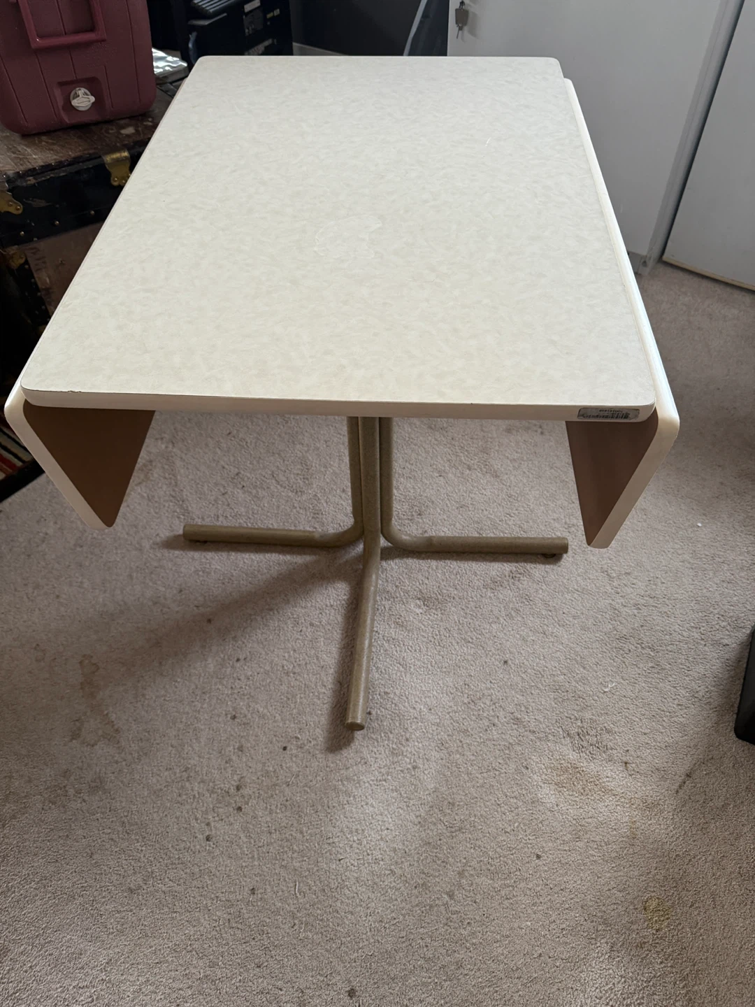 Drop Leaf Table - Beige