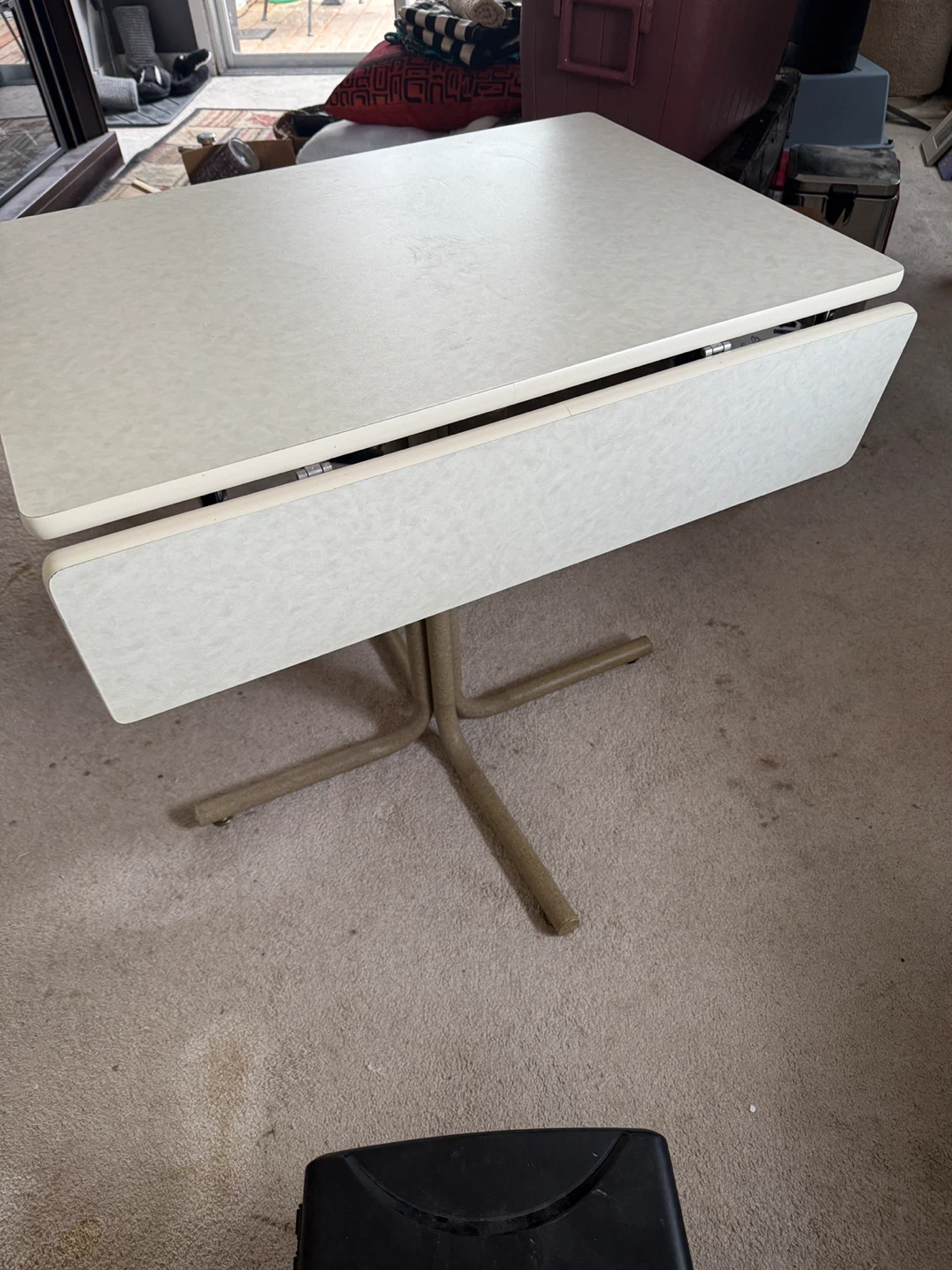 Drop Leaf Table - Beige - photo 3