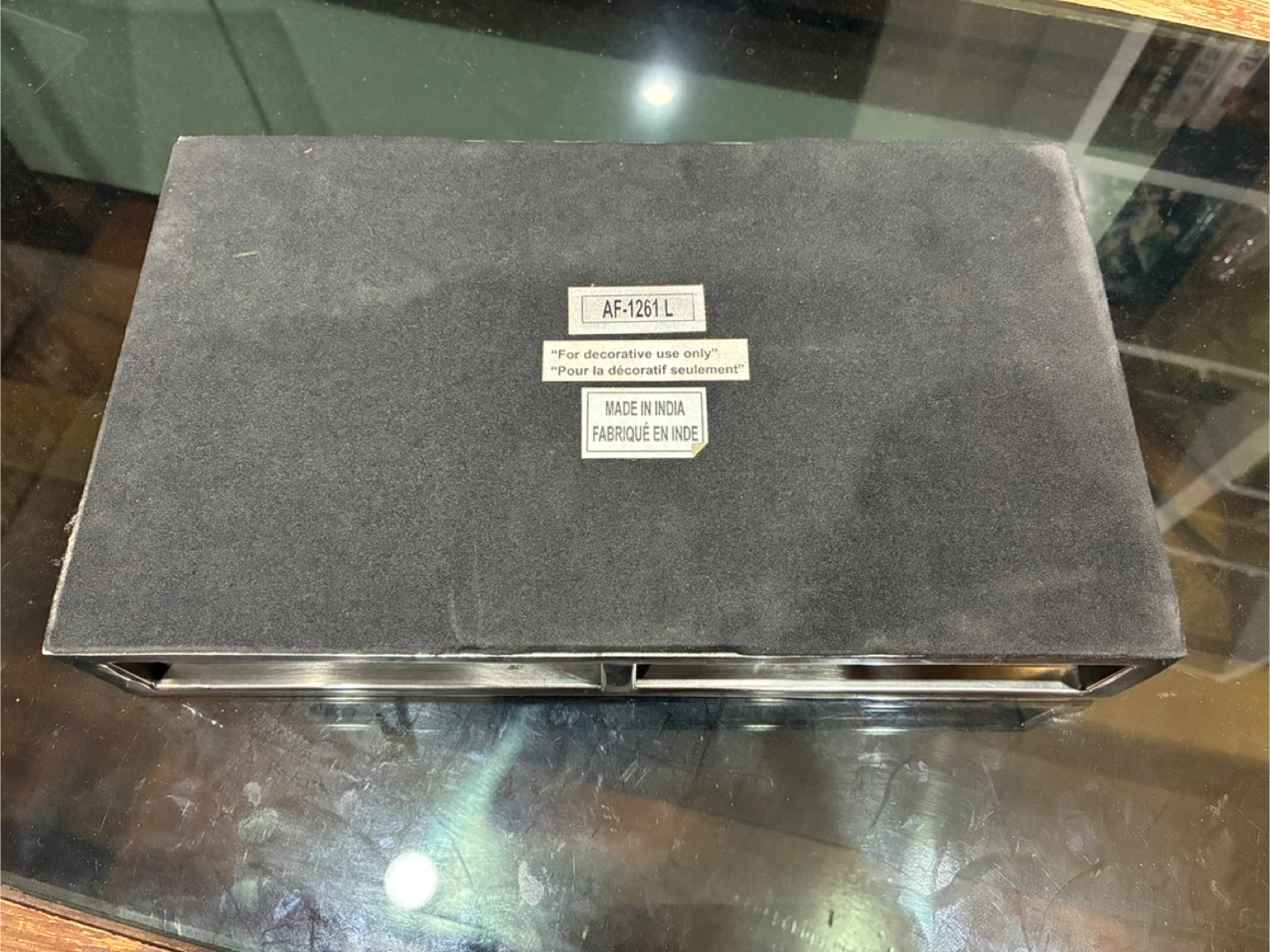 Decorative Tray with Metal Frame - made in India - photo 2