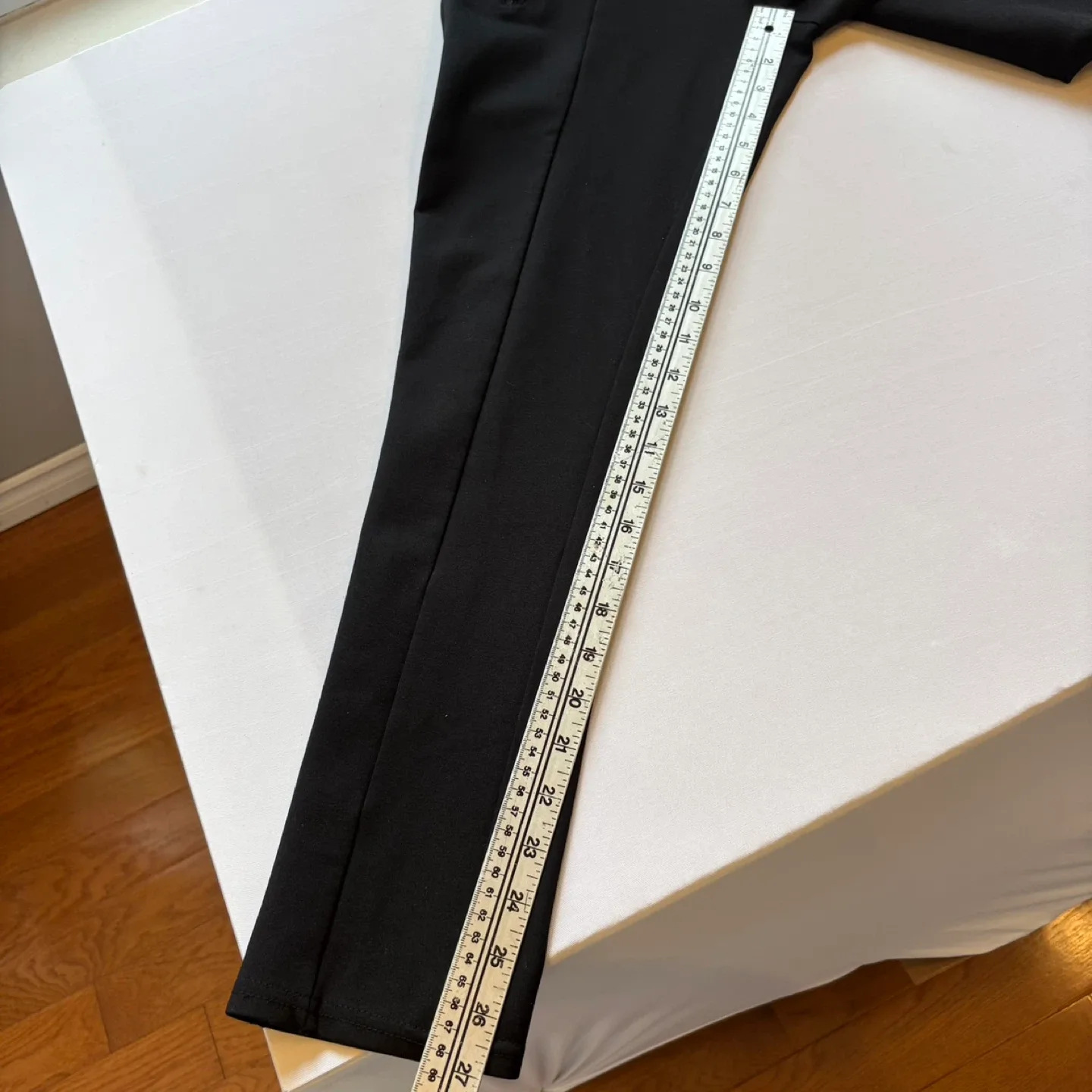 Lily Morgan Black Ponte Skinny Pants Elasticized Waist Size S image indicator(7)