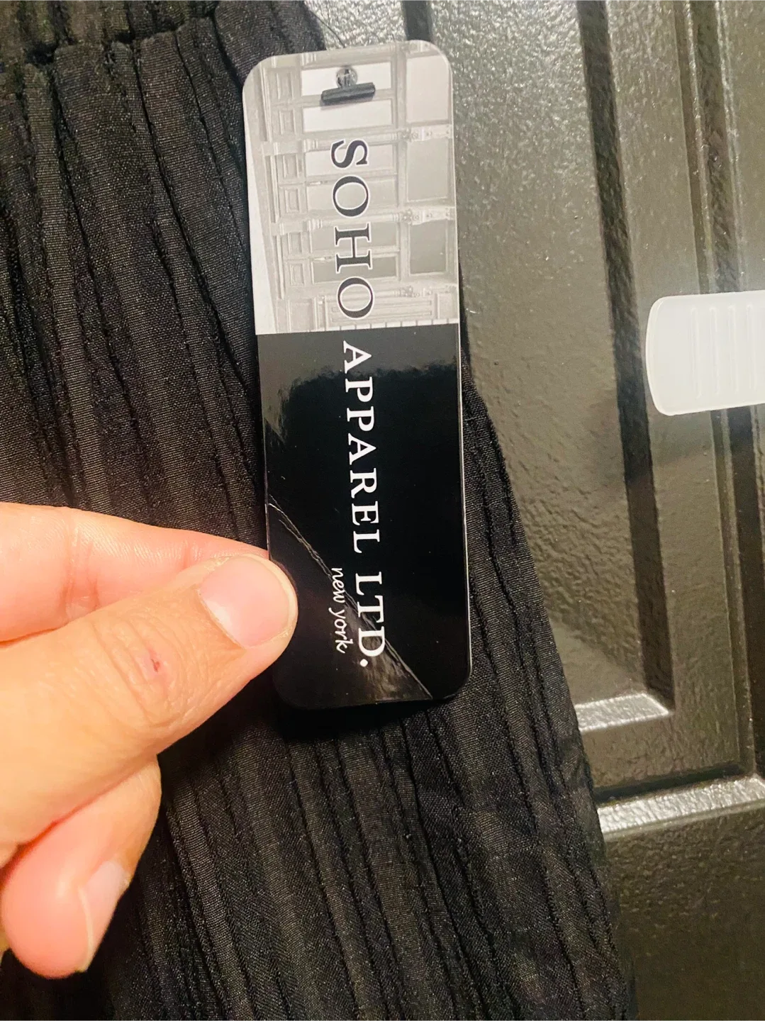 New SOHO Apparel Ltd. Black Ribbed Pants - Size S image indicator(3)