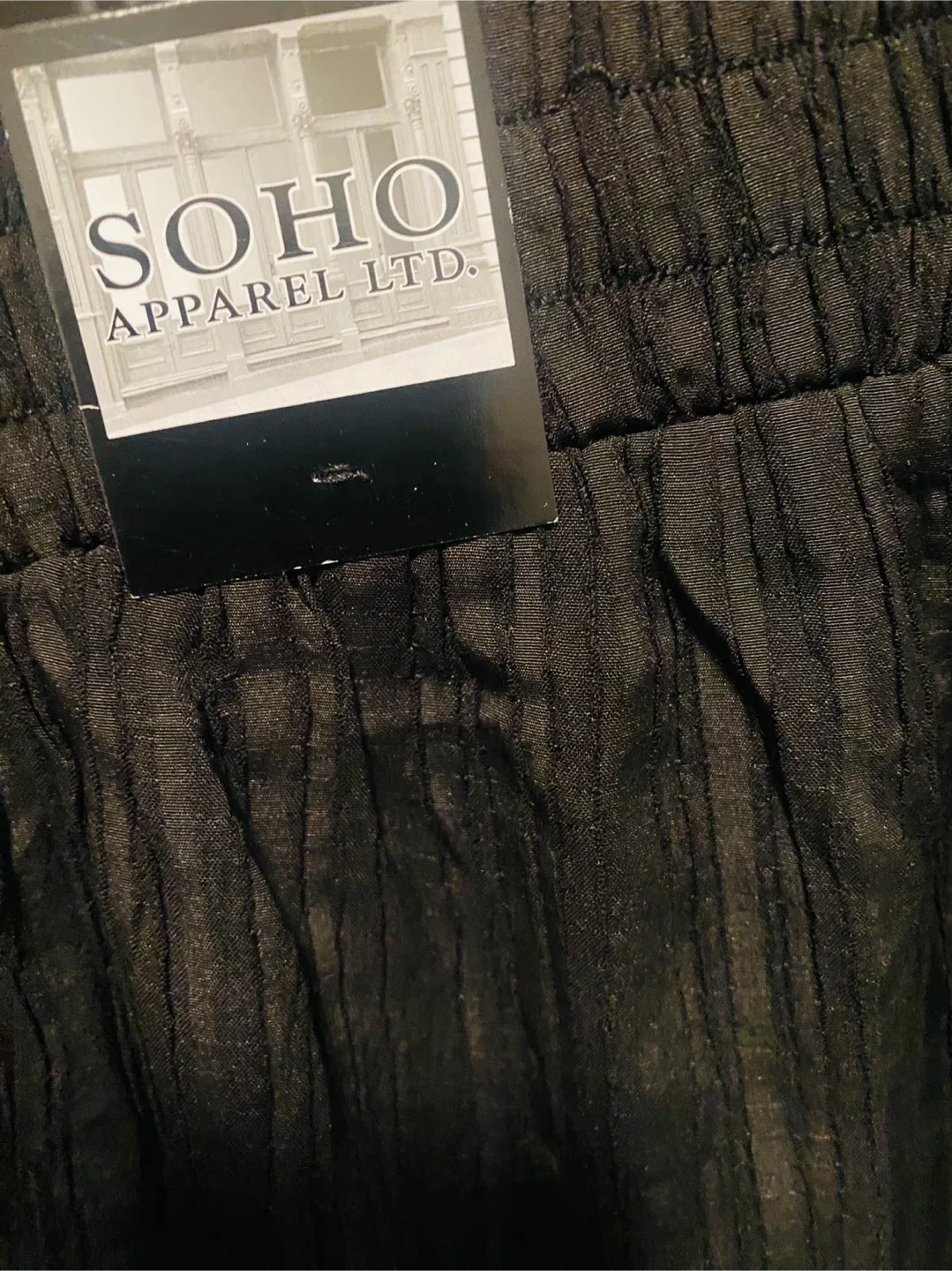 New SOHO Apparel Ltd. Black Ribbed Pants - Size S image indicator(6)