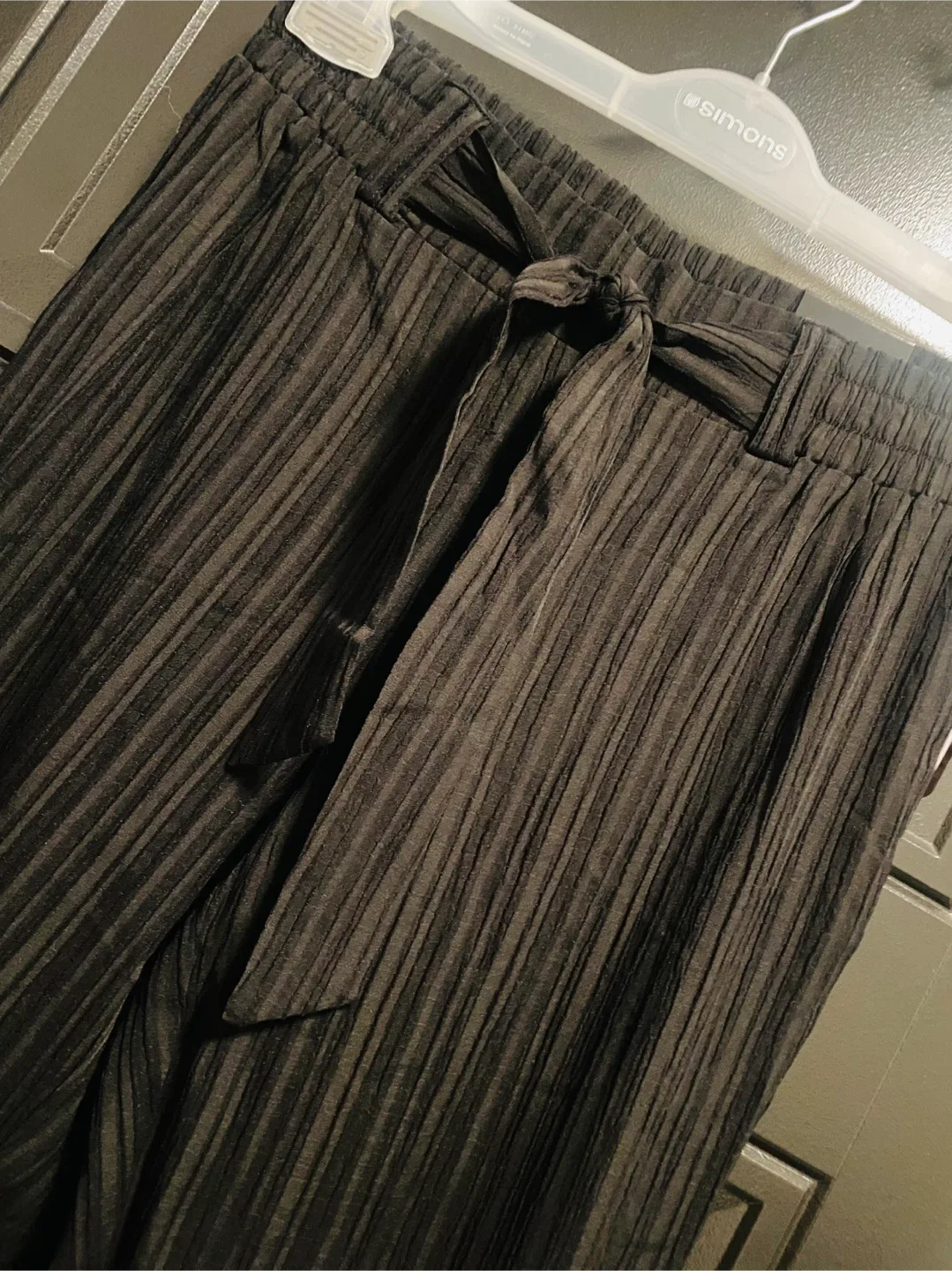 New SOHO Apparel Ltd. Black Ribbed Pants - Size S image indicator(7)