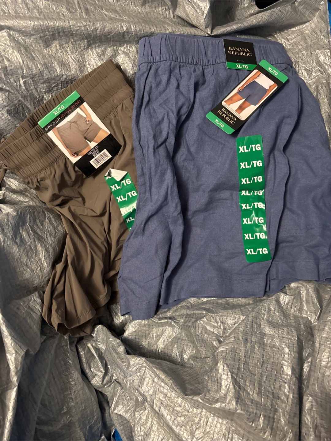 2 pairs Banana Republic & Spyder Shorts XL