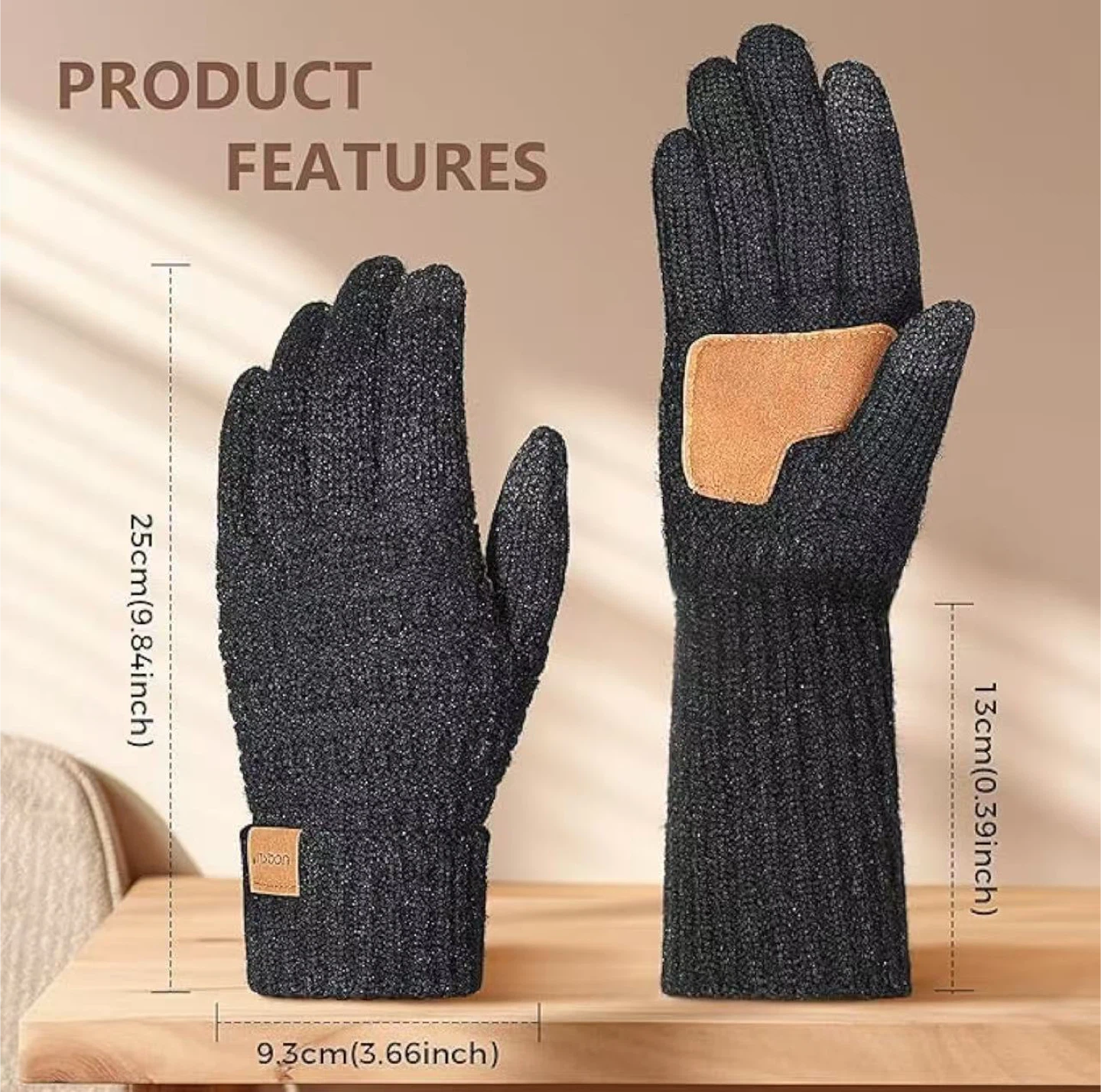 Touchscreen Gloves - Acrylic, Nylon, PBT - photo 4