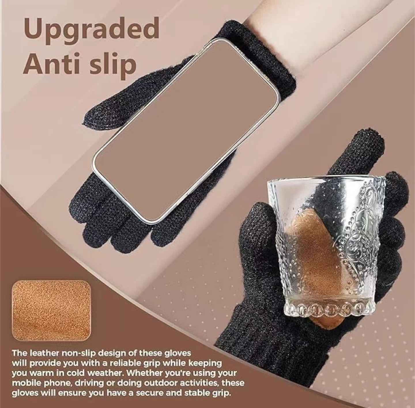 Touchscreen Gloves - Acrylic, Nylon, PBT - photo 5