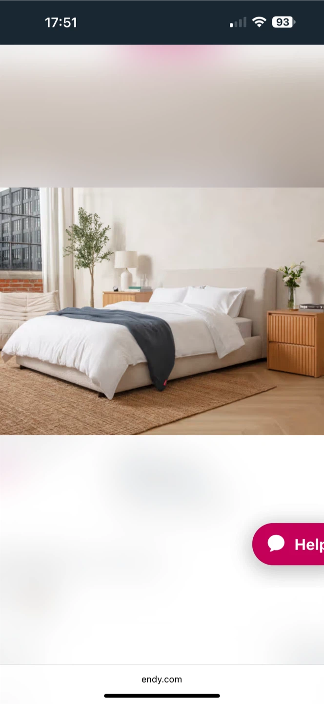 Endy Bed Frame - Queen Size