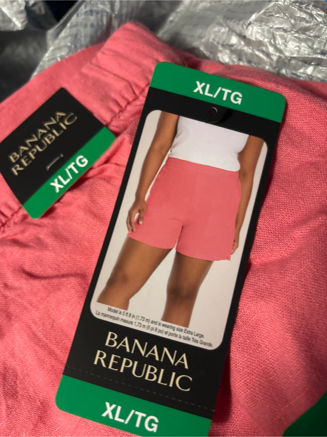 2 pairs Banana Republic XL/TG Shorts - New with Tags - photo 3