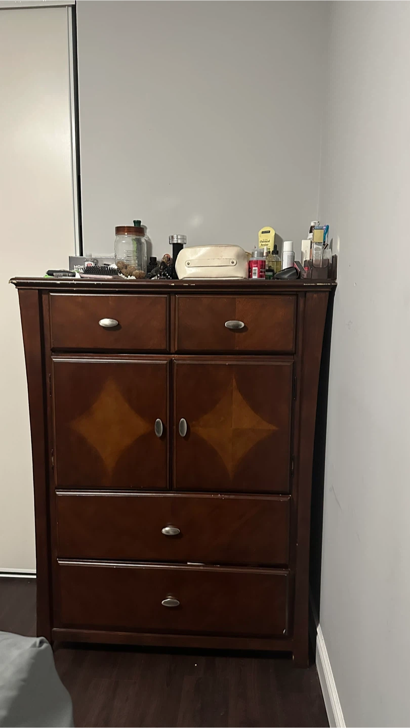 Wooden Dresser - Dark Brown