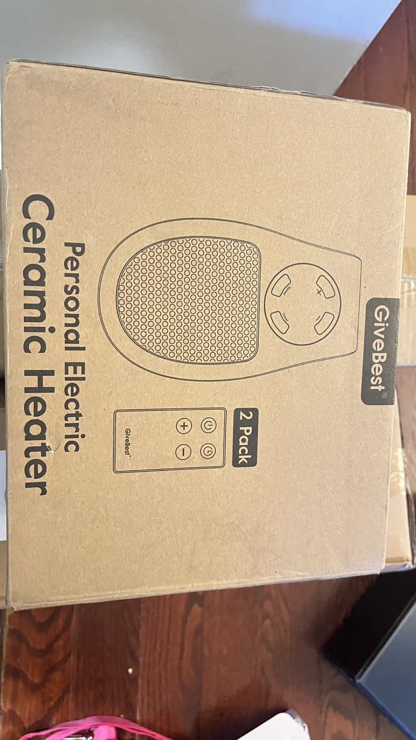GiveBest Personal Electric Ceramic Heater - 2 Pack - photo 2