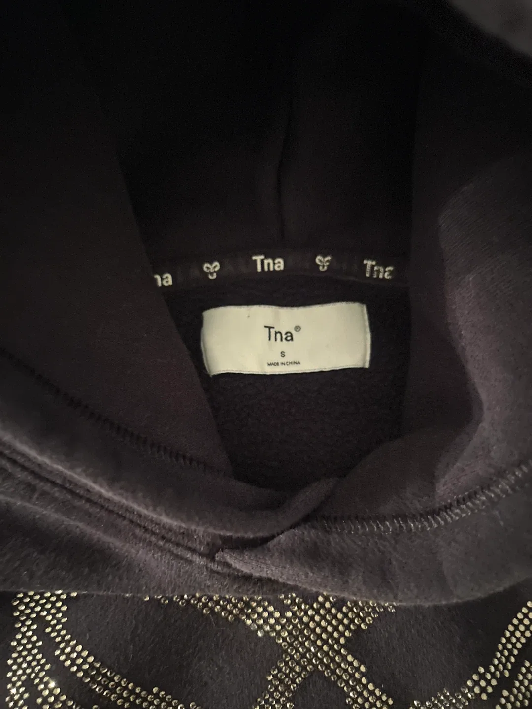 TNA Black Hoodie Size Small image indicator(2)