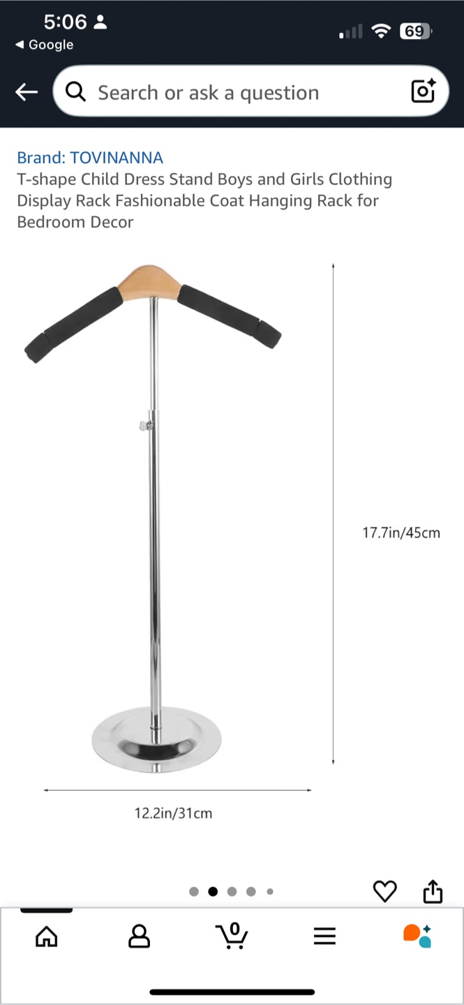 TOVINANNA Child Dress Stand - Clothing Display Rack - photo 2