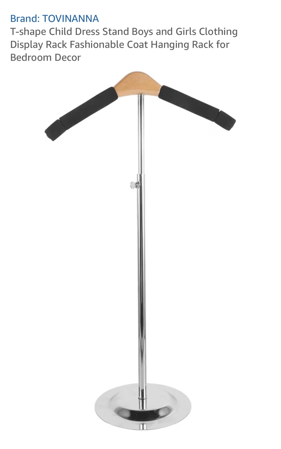 TOVINANNA Child Dress Stand - Clothing Display Rack
