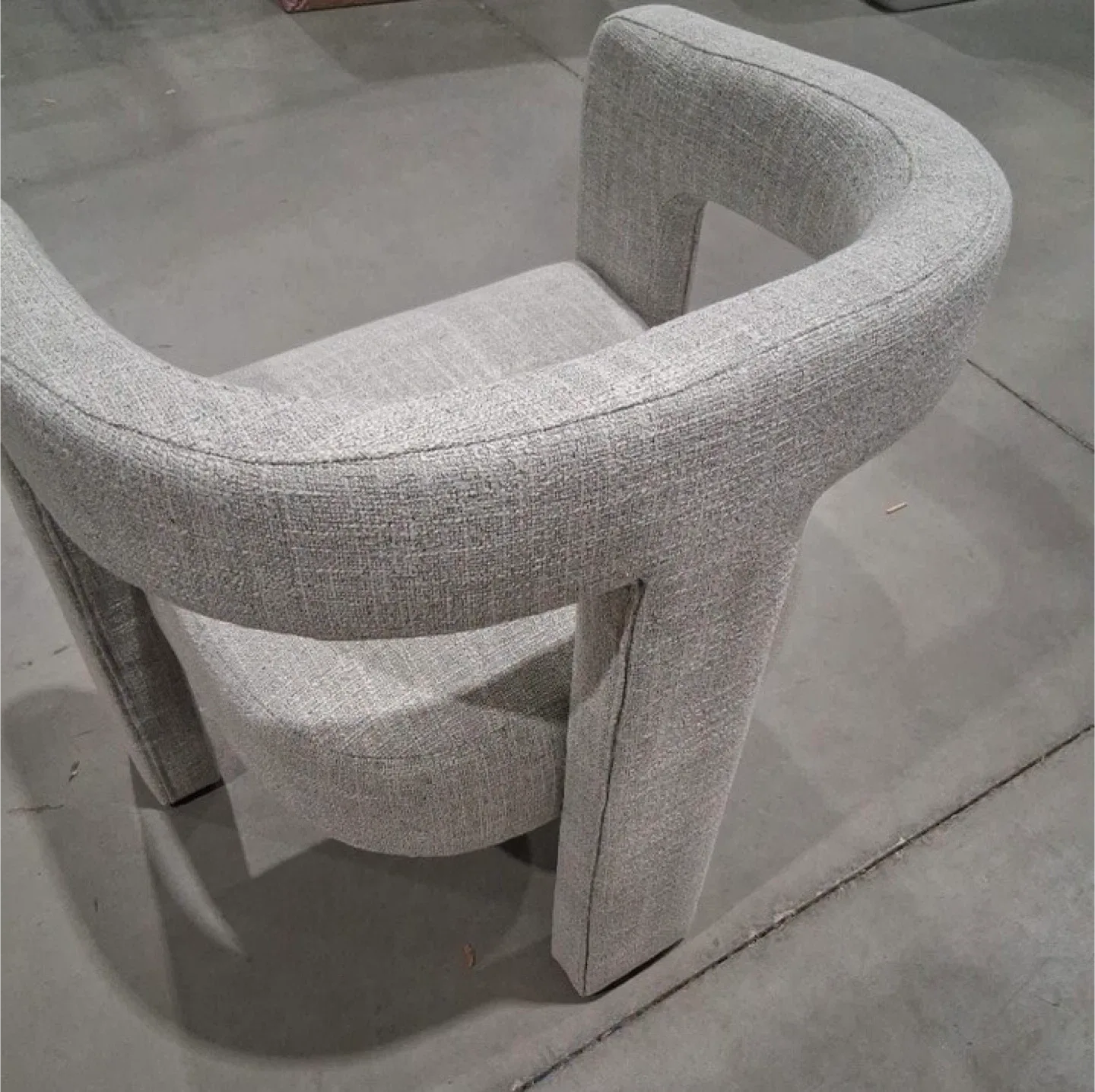 Brand New Grey Barrel Accent Chair image indicator(2)