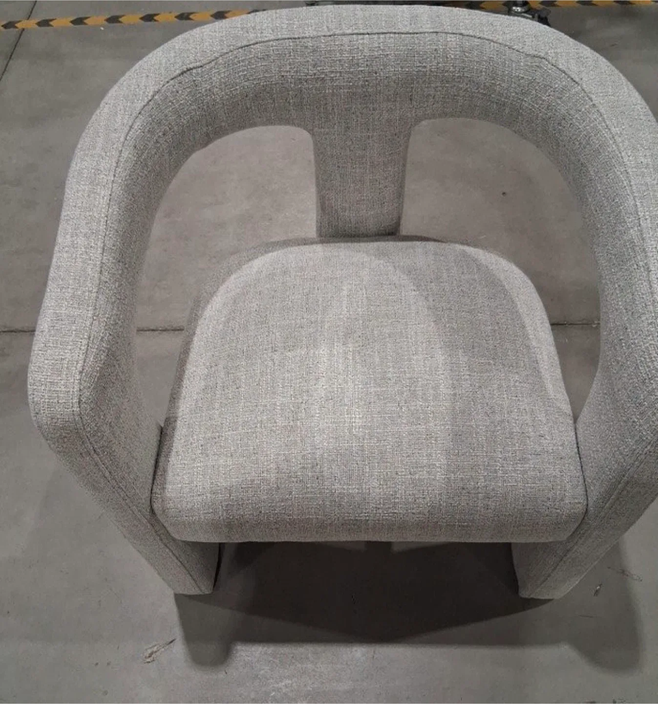 Brand New Grey Barrel Accent Chair thumbnail
