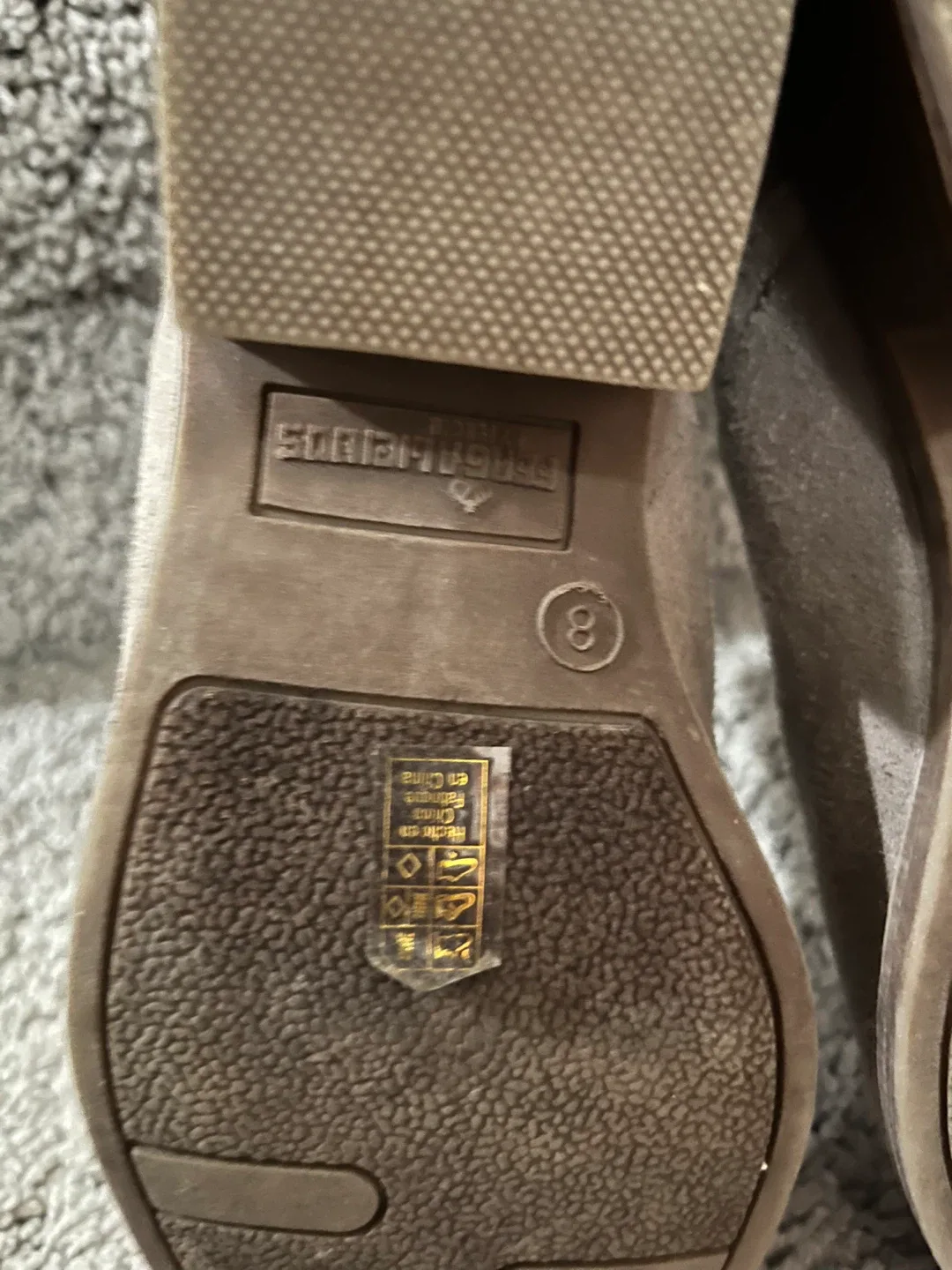 Fergalicious Grey Suede Ankle Booties Size 8 image indicator(7)