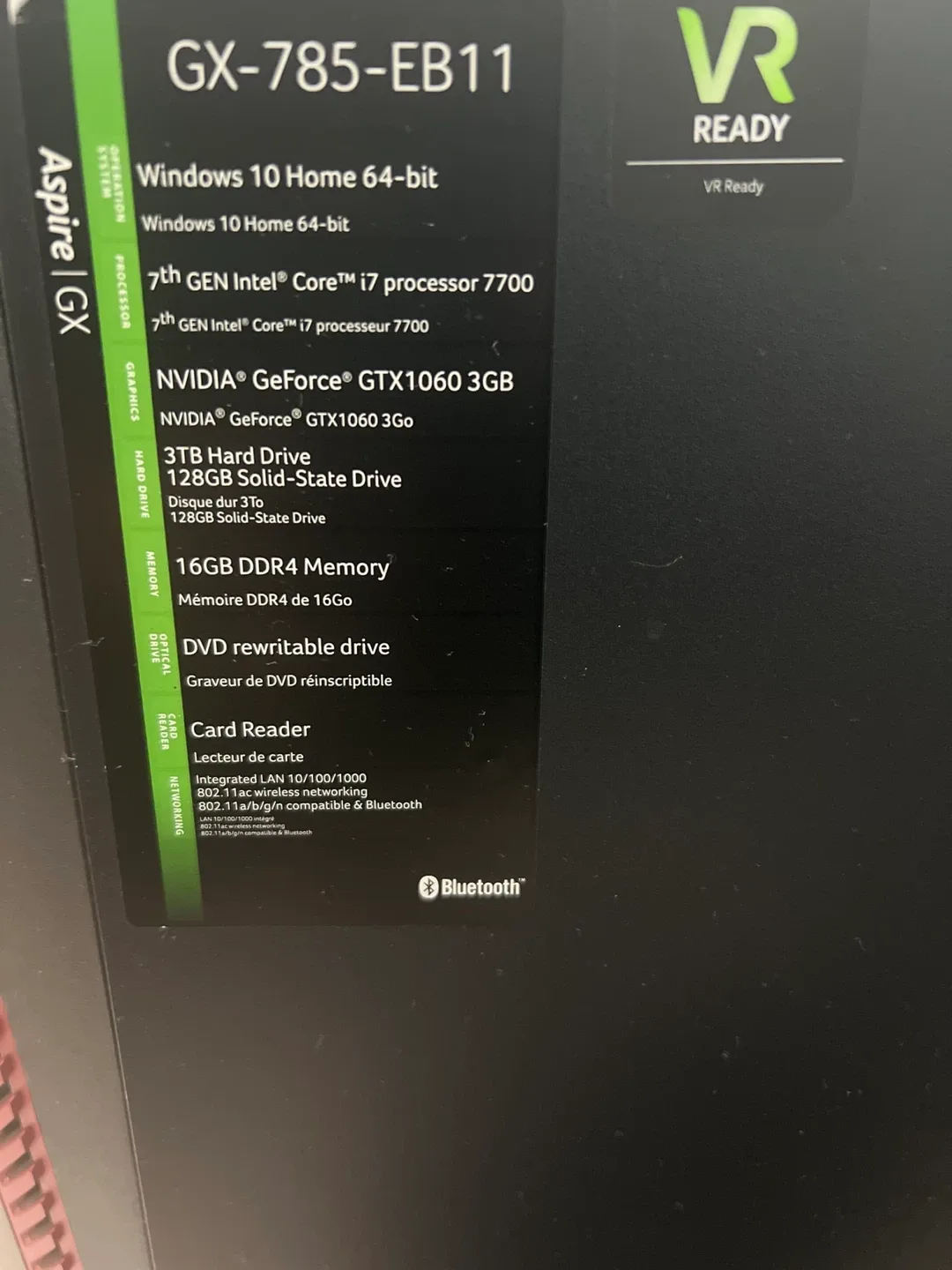 Acer Aspire GX-785 Desktop PC image indicator(3)