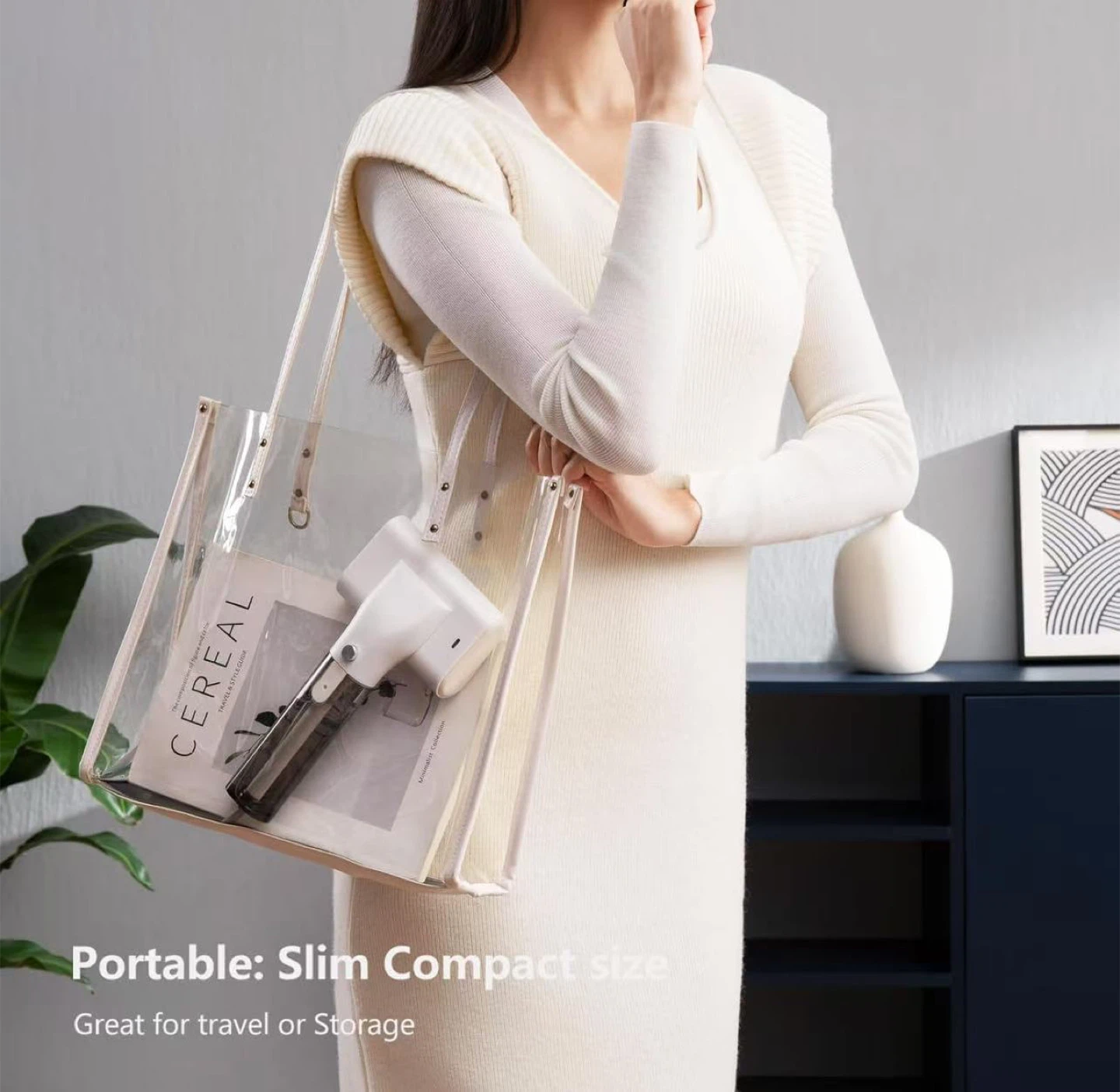 Portable Handheld Clothes Steamer - White - photo 2