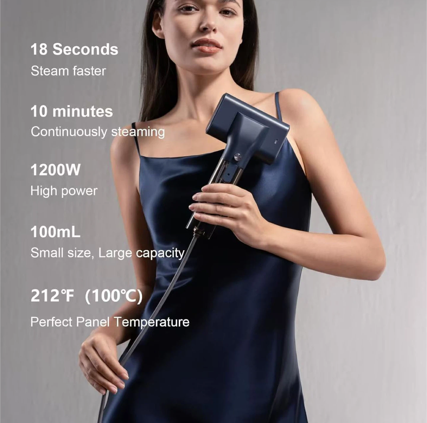 Portable Handheld Clothes Steamer - White - photo 4