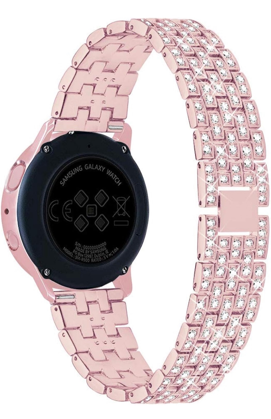 Pink Rhinestone Samsung Galaxy Watch Case - photo 3