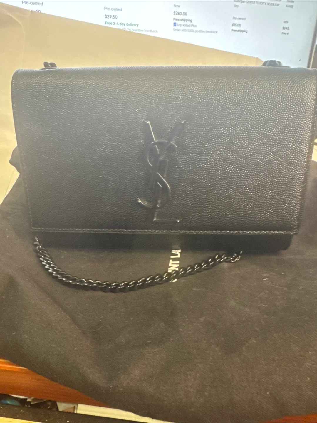 Saint Laurent Black Chain Wallet image indicator(5)