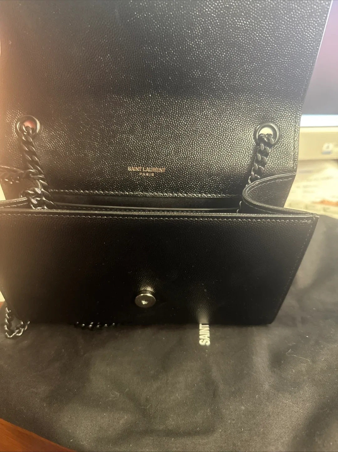 Saint Laurent Black Chain Wallet image indicator(3)