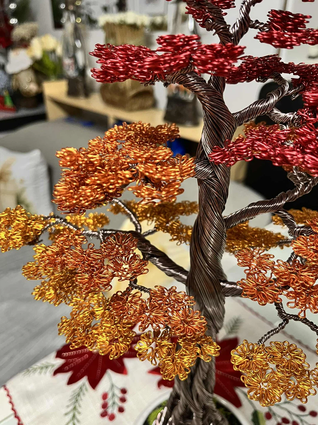 Wire Bonsai Tree - Autumn Colours - photo 5