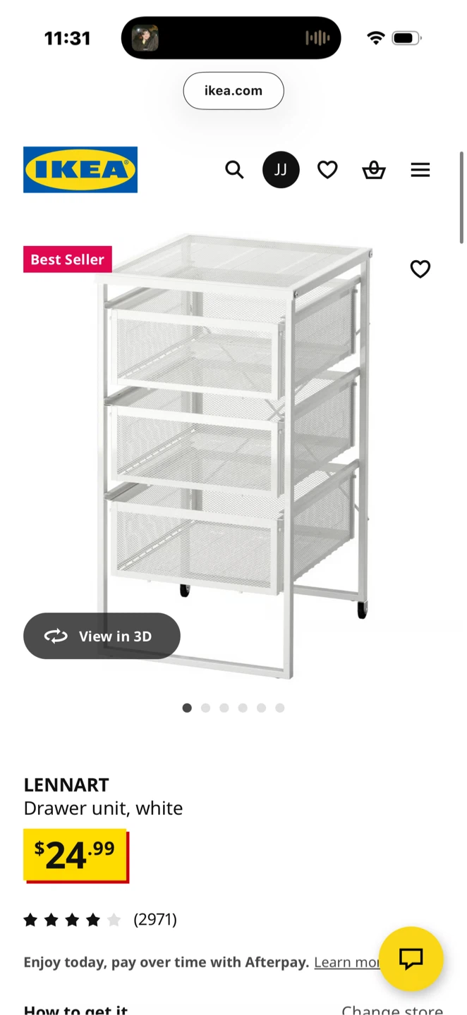 IKEA LENNART Drawer Unit - White(set of 2)