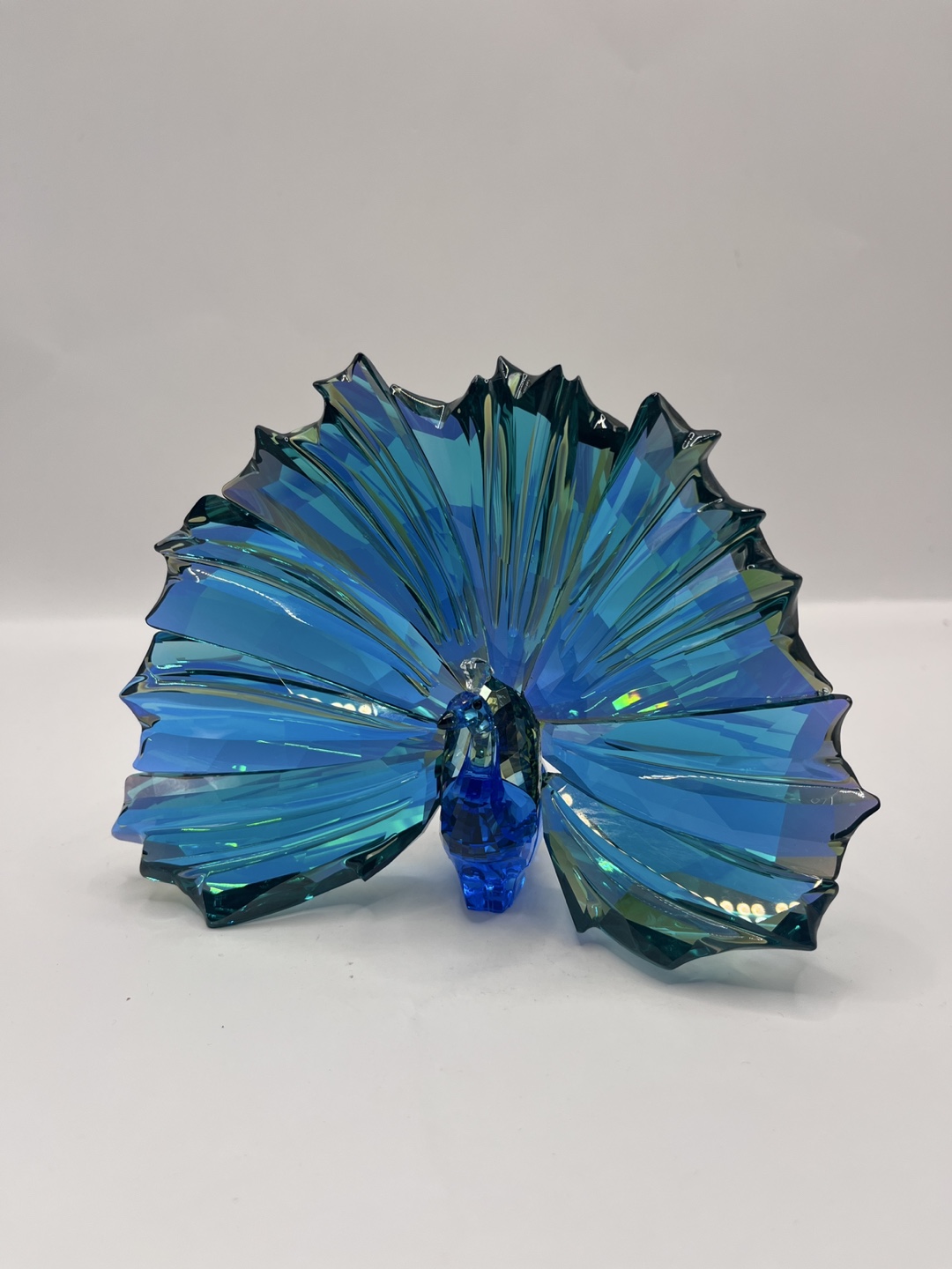 Swarovski Crystal Peacock Figurine