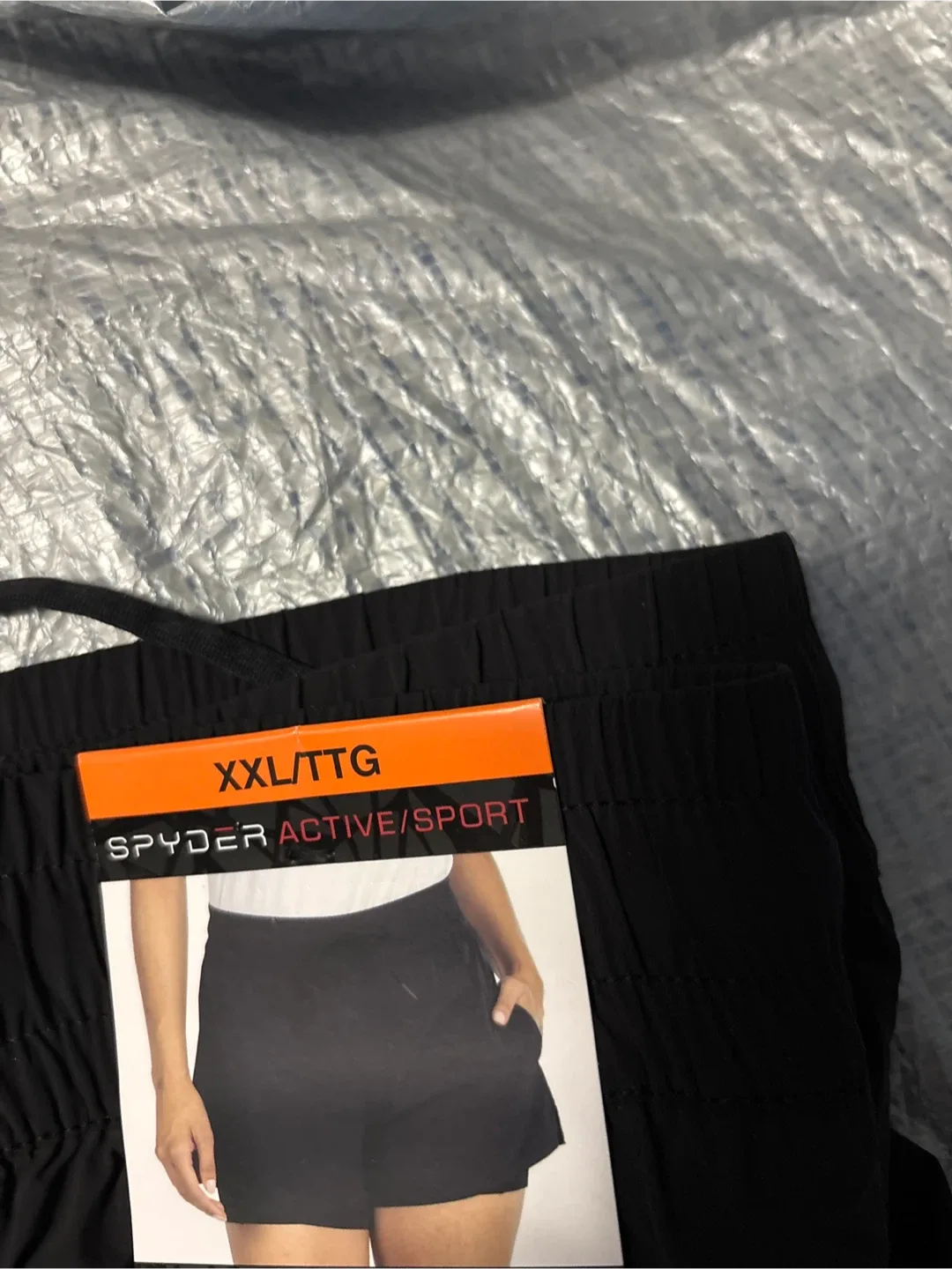 2 pairs Spyder Active/Sport Shorts XXL - Black & Blue image indicator(3)