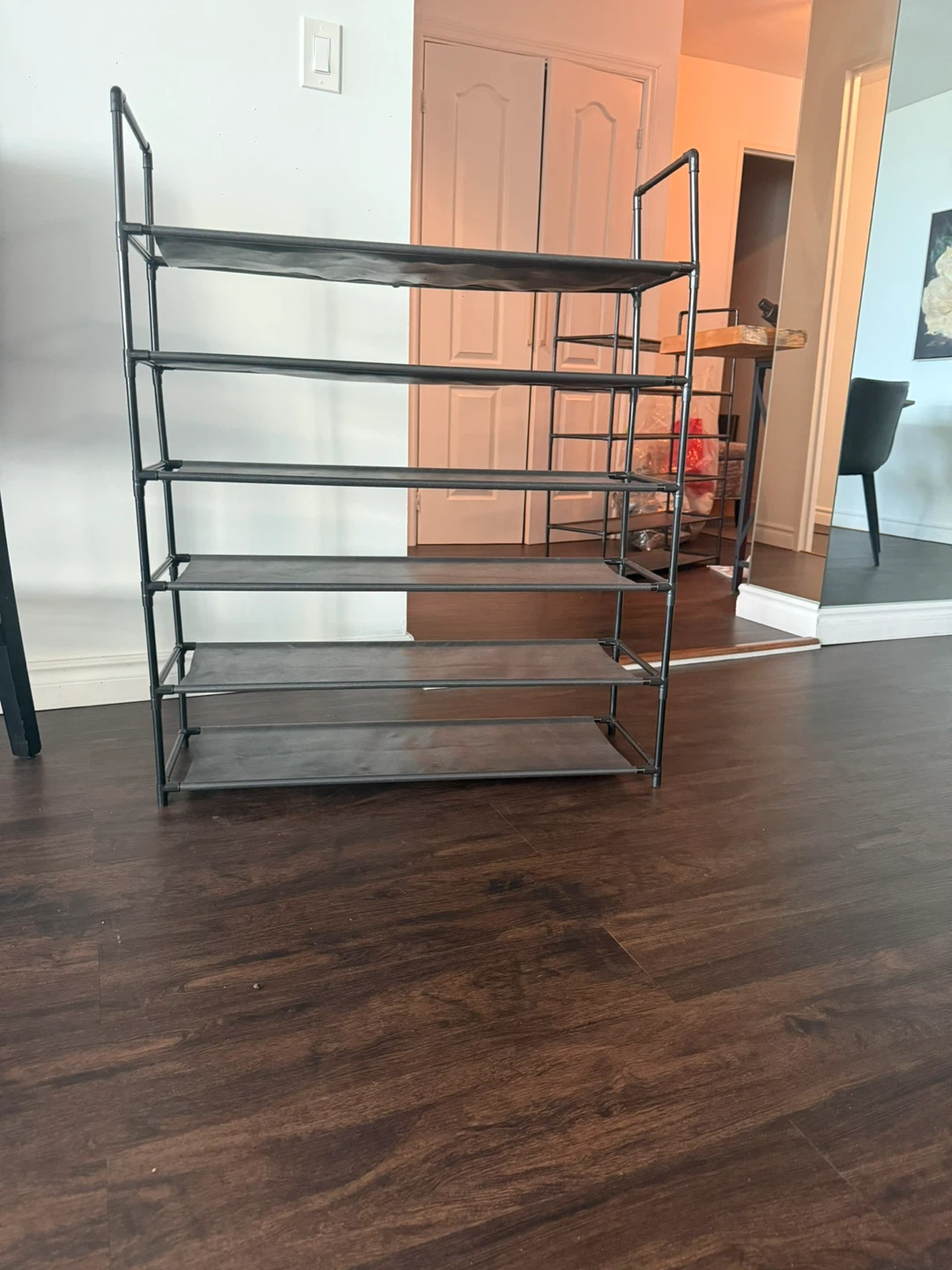 2 Grey 5-Tier Shoe Rack - photo 2