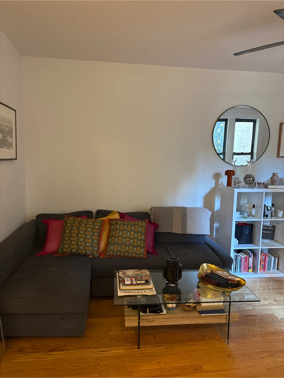 Grey Ikea Sofa Bed with Storage Space - photo 3