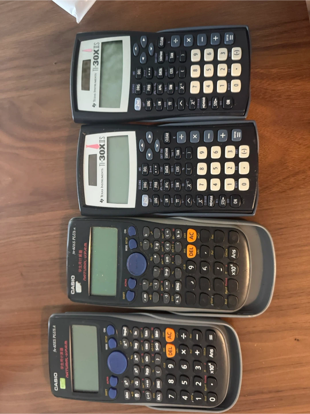 TI-30XIIS & Casio fx-92ES PLUS A Calculators