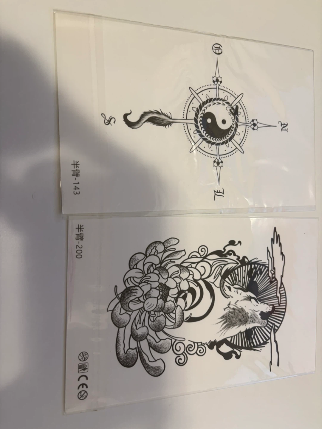 Half sleeve Temporary Tattoo Stickers