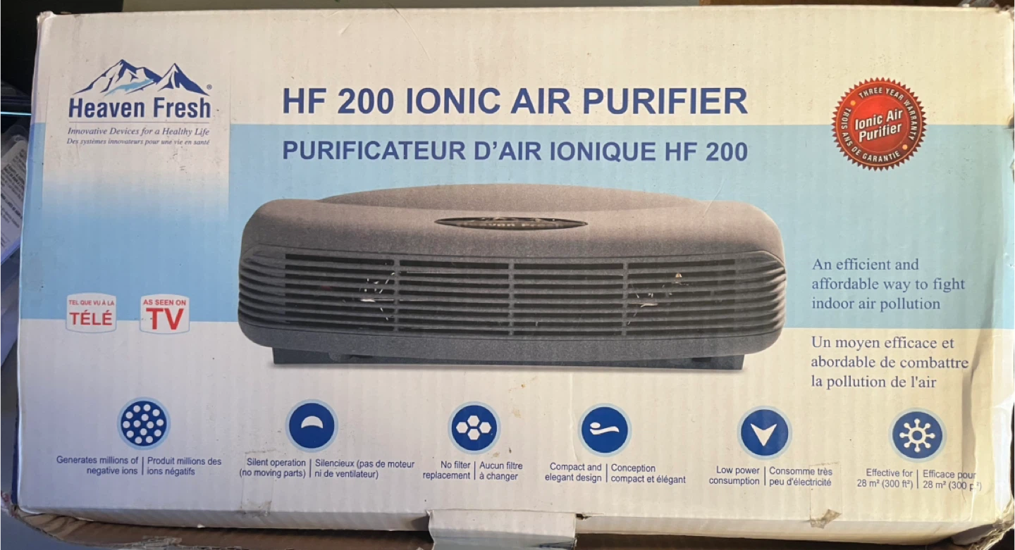 Heaven Fresh HF 200 Ionic Air Purifier
