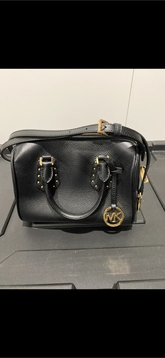 Michael Kors Black Leather Satchel