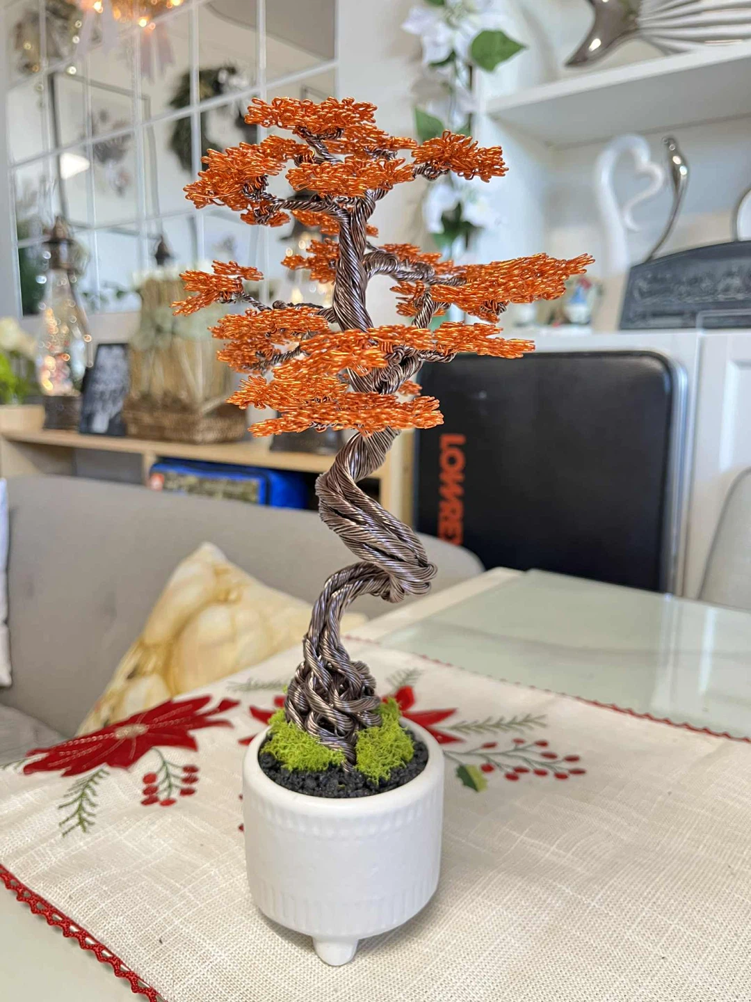 Handcrafted Aluminum Wire bonsai tree - photo 2
